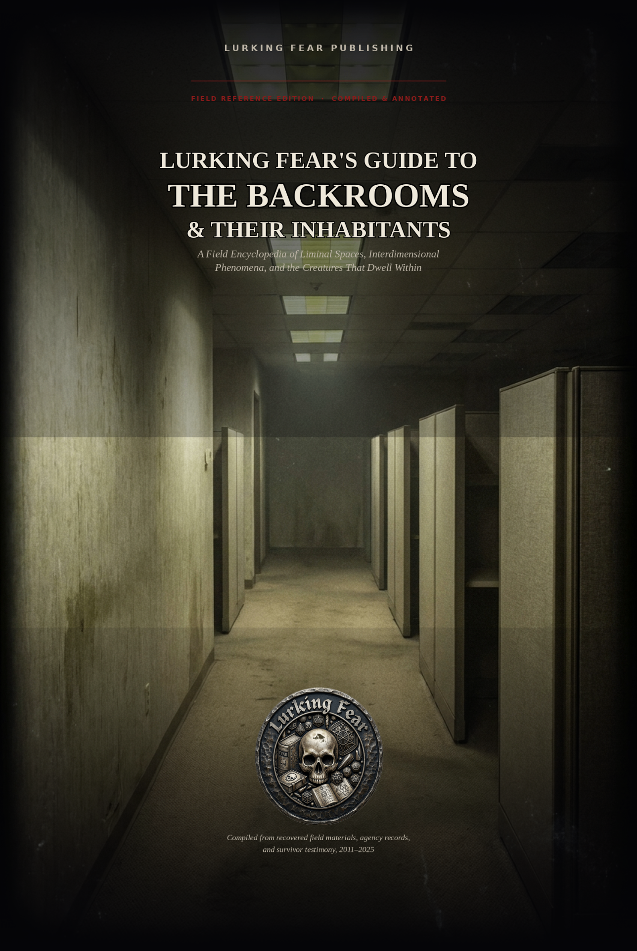 Lurking Fear's Guide to the Backrooms & Their Inhabitants book cover by Dr. Richard Clark