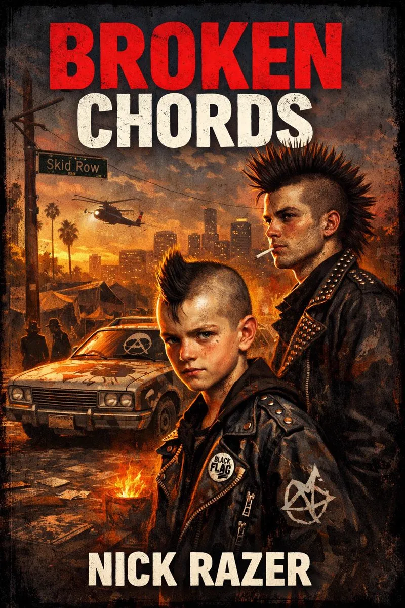 Broken Chords book cover by Nick Razer