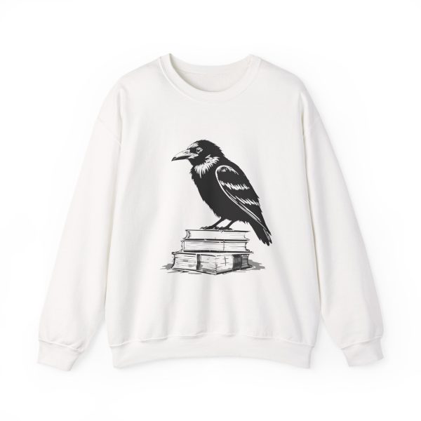 Raven on Books Crewneck Sweatshirt
