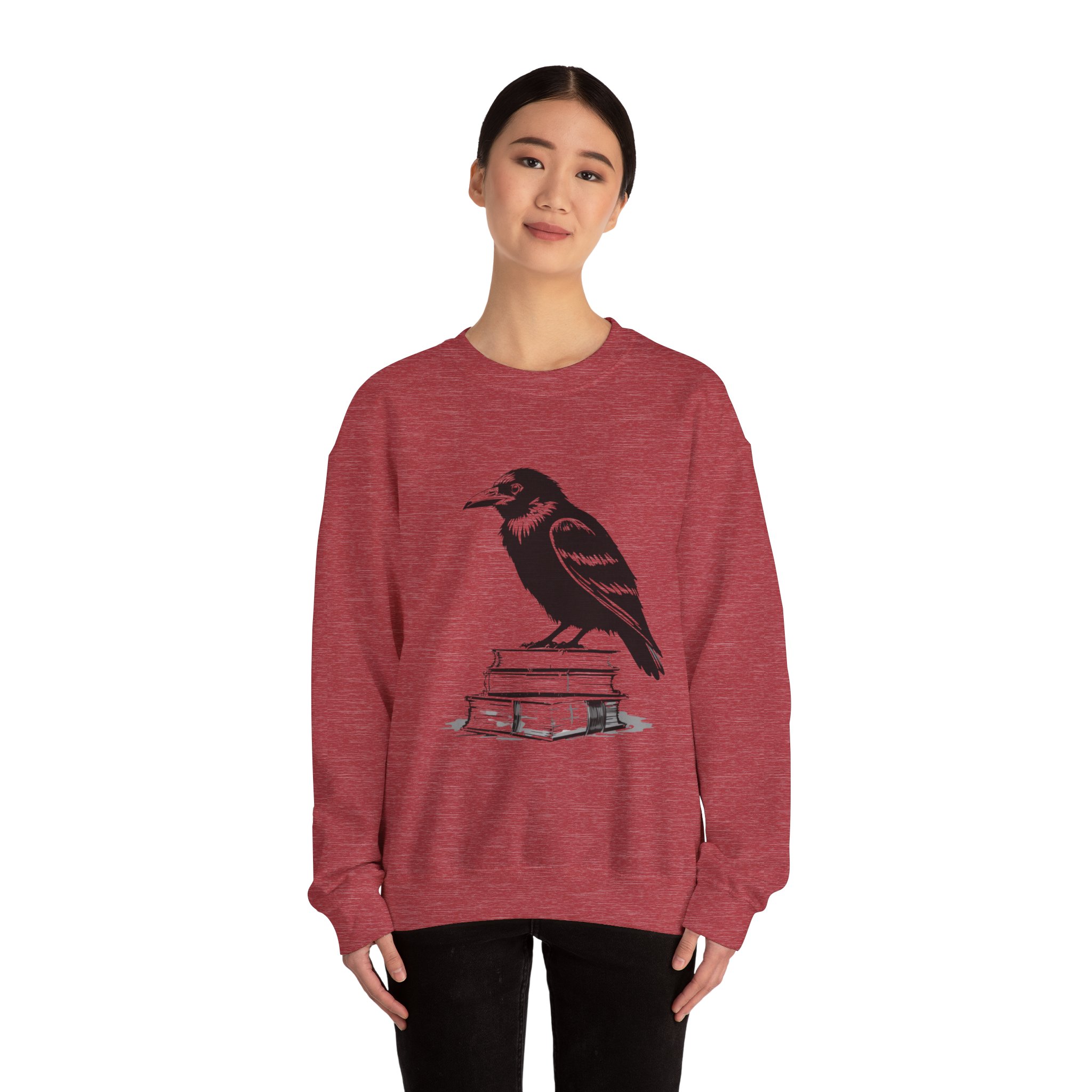 Raven on Books Crewneck Sweatshirt 36 Raven on Books Crewneck Sweatshirt - Image 36