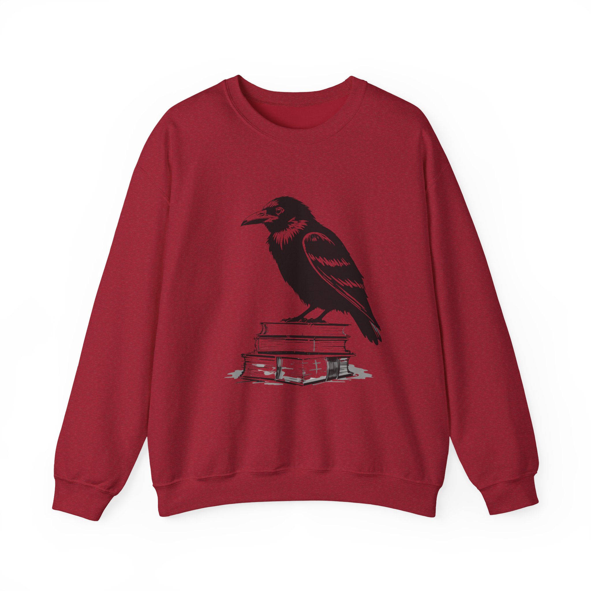 Raven on Books Crewneck Sweatshirt 37 Raven on Books Crewneck Sweatshirt - Image 37