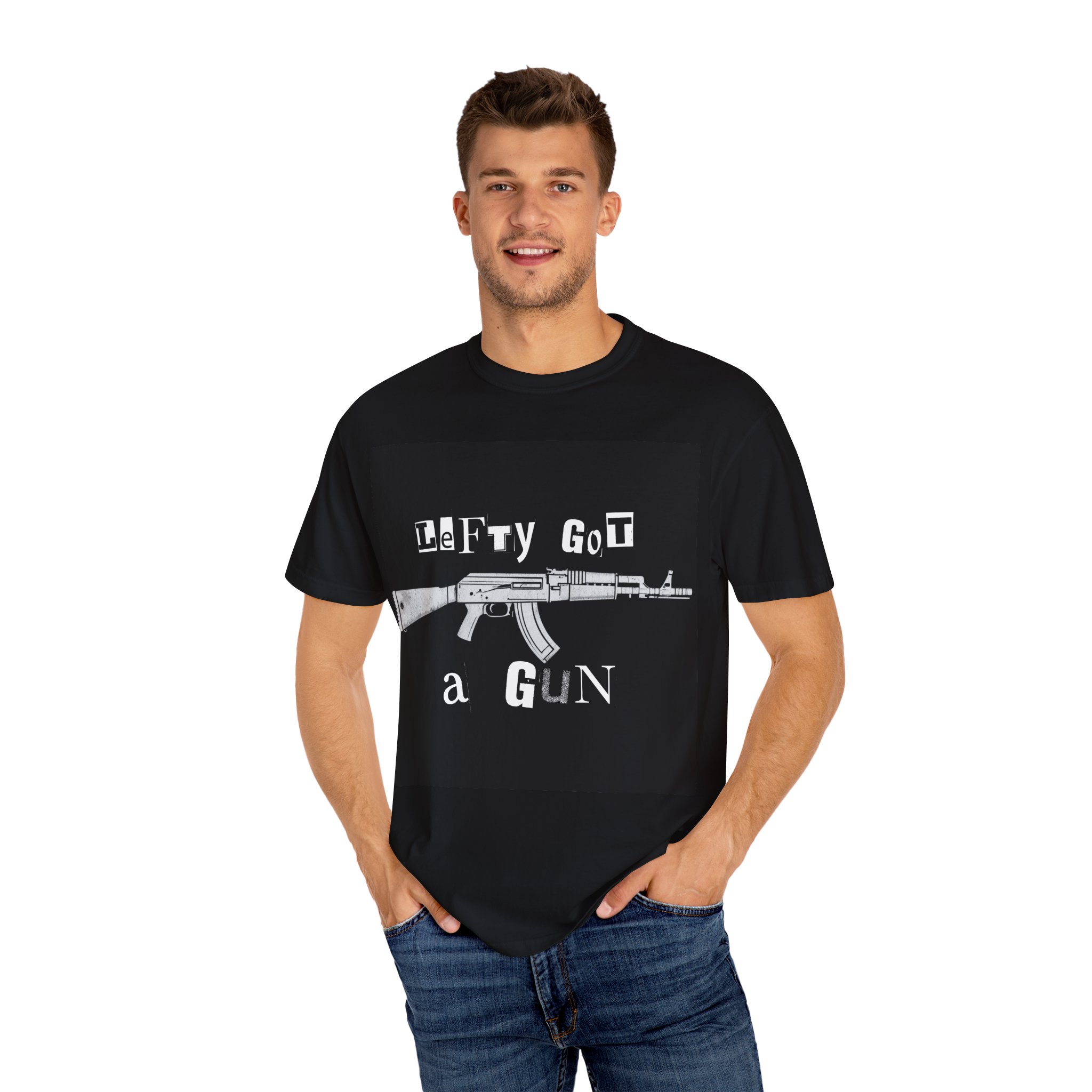 Lefty Got a Gun Graphic T-Shirt 4 Lefty Got a Gun Graphic T-Shirt - Image 4
