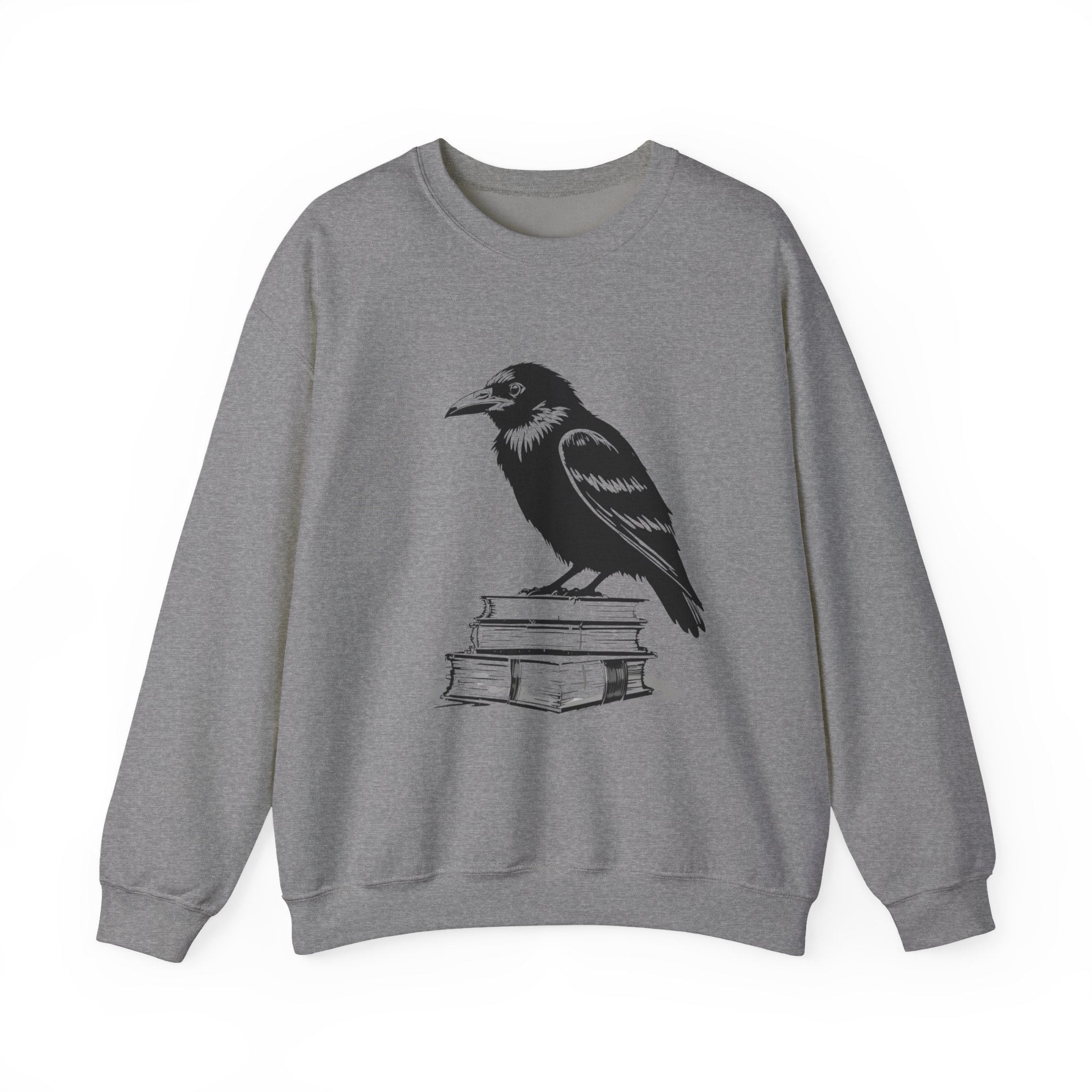 Raven on Books Crewneck Sweatshirt 17 Raven on Books Crewneck Sweatshirt - Image 17