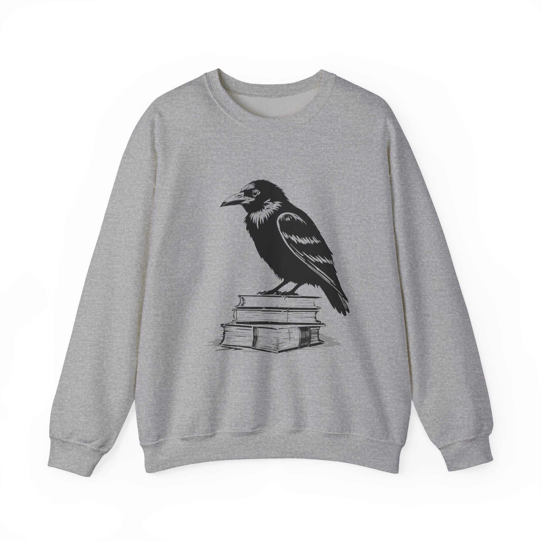 Raven on Books Crewneck Sweatshirt 9 Raven on Books Crewneck Sweatshirt - Image 9
