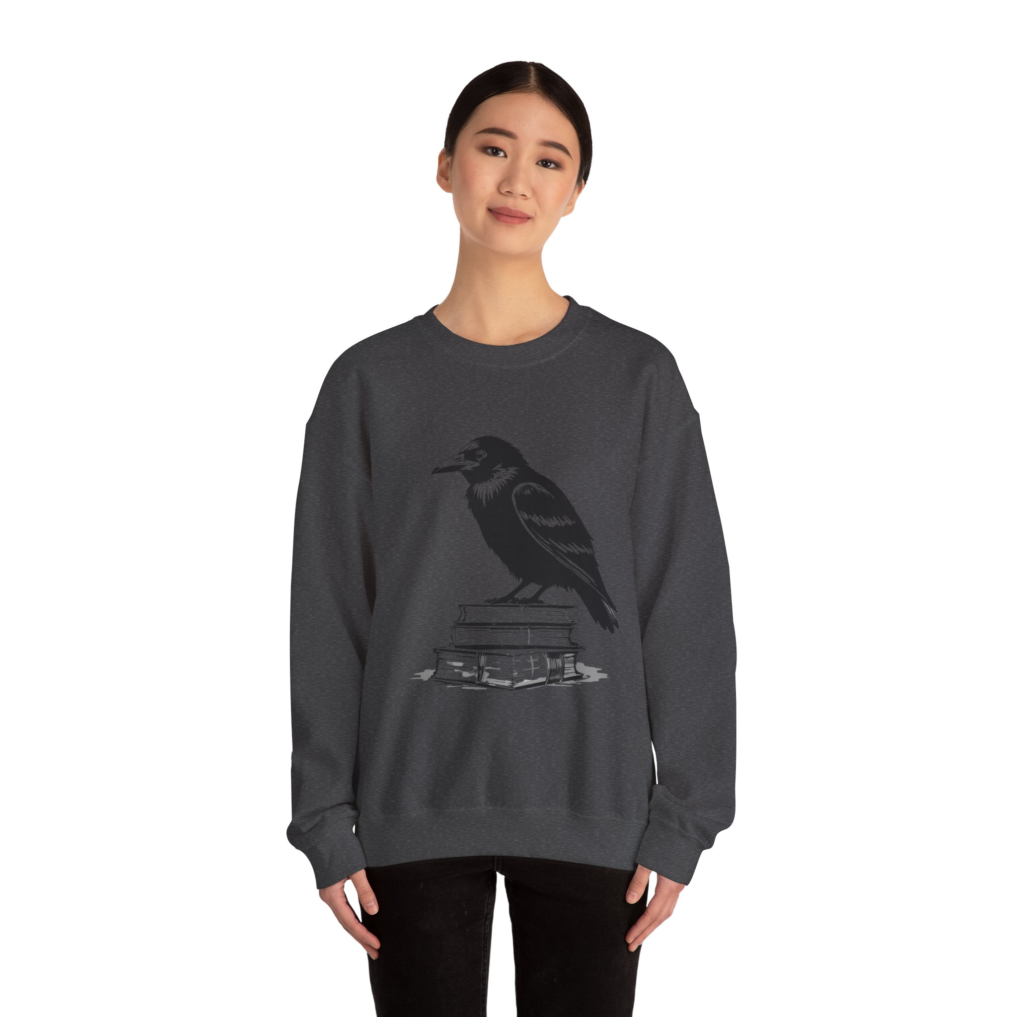 Raven on Books Crewneck Sweatshirt 24 Raven on Books Crewneck Sweatshirt - Image 24