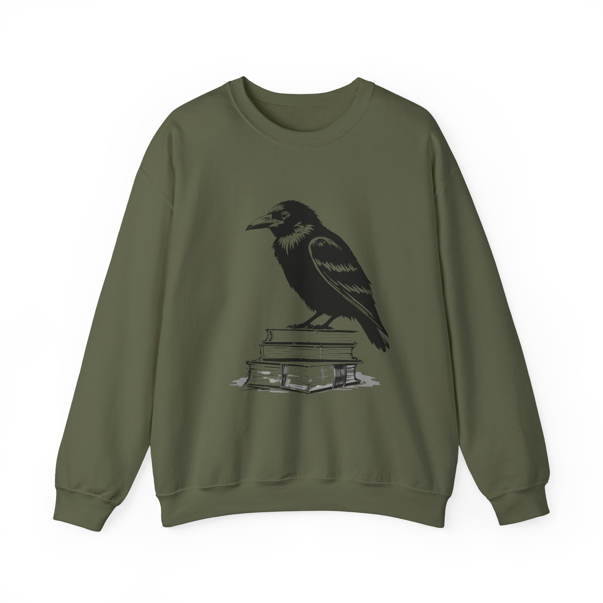 Raven on Books Crewneck Sweatshirt 13 Raven on Books Crewneck Sweatshirt - Image 13