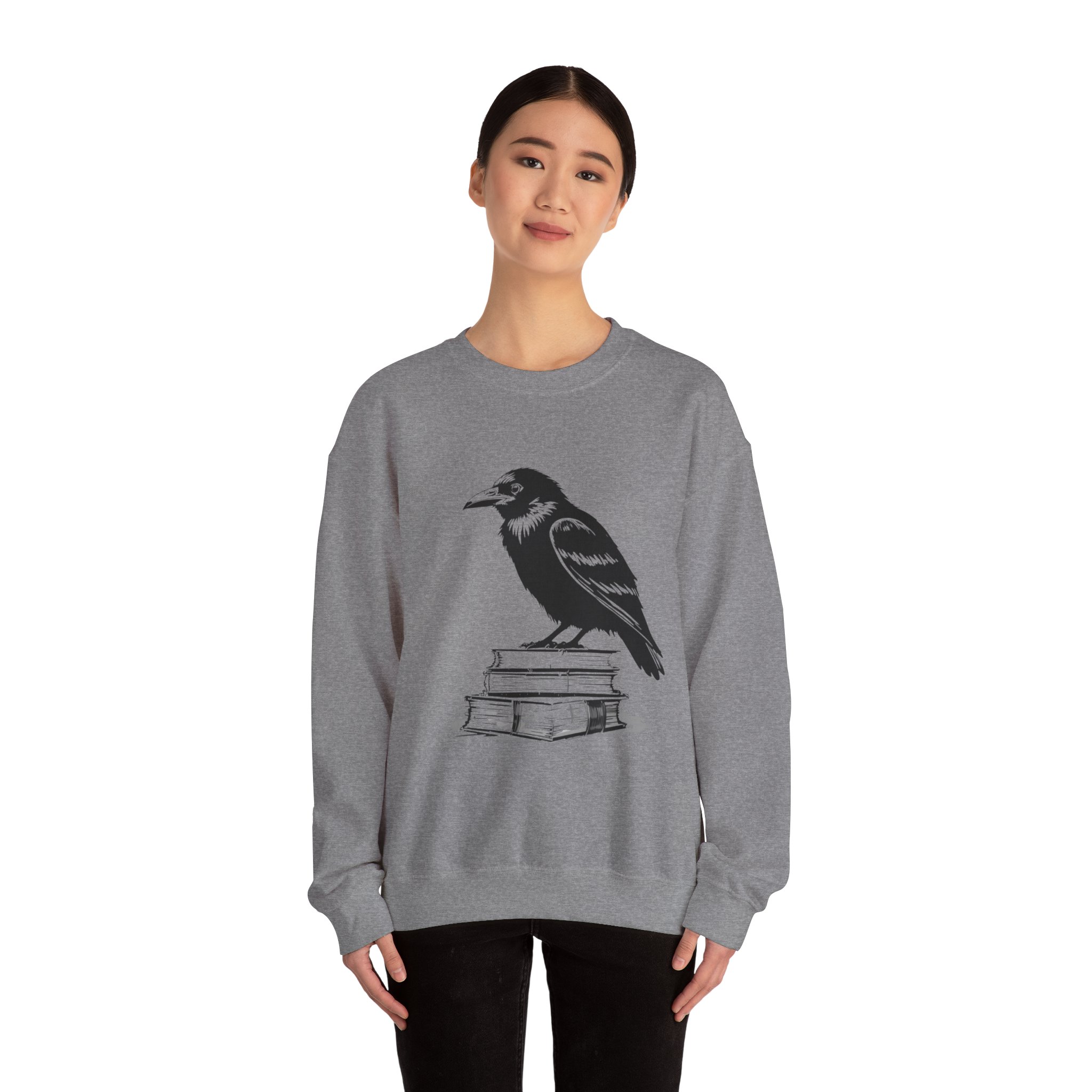 Raven on Books Crewneck Sweatshirt 20 Raven on Books Crewneck Sweatshirt - Image 20